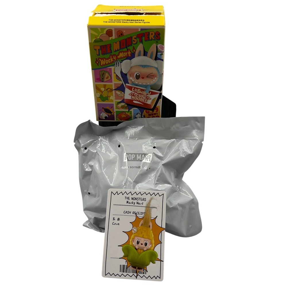 POP MART THE MONSTERS Wacky Mart Corn Labubu Figure Kasing Lung P-01200110140